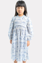 Ethel nightgown white print