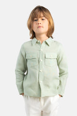 Rhett shirt linen sage