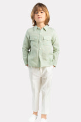  White Finn Trousers For Boys