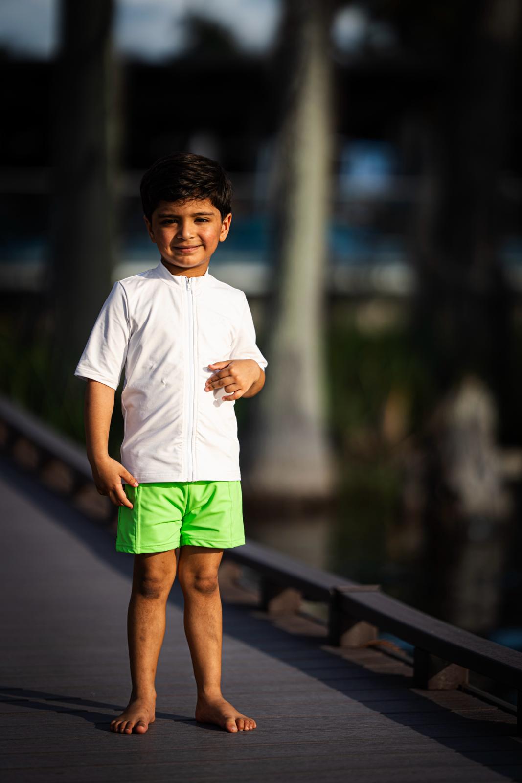 Max Green Shorts for Boys