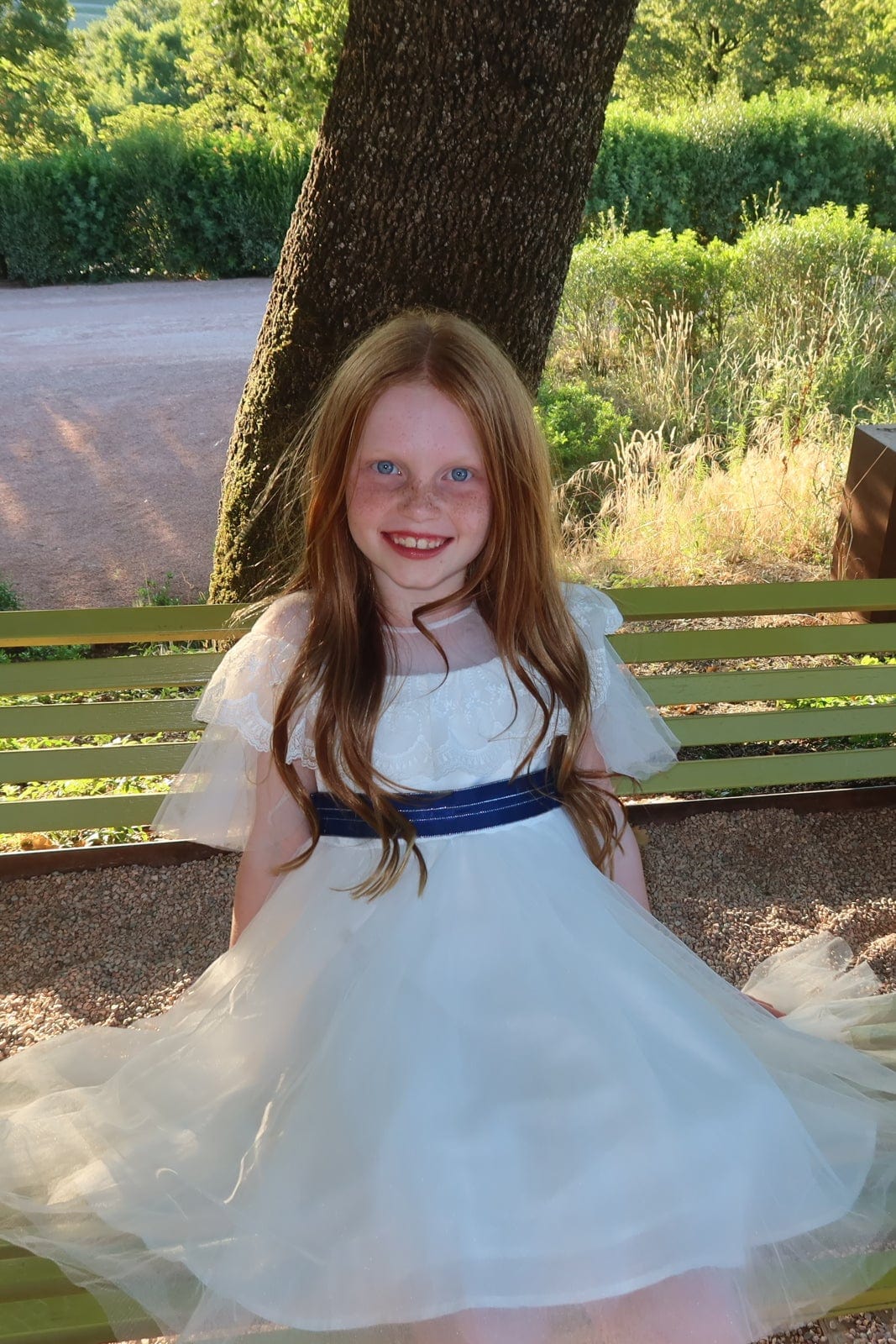 Mi Regalia Dresses Alice White Tulle &amp; Lace Dress Alice White Tulle Kids Dress for Elegant Occasions | Mi Regalia
