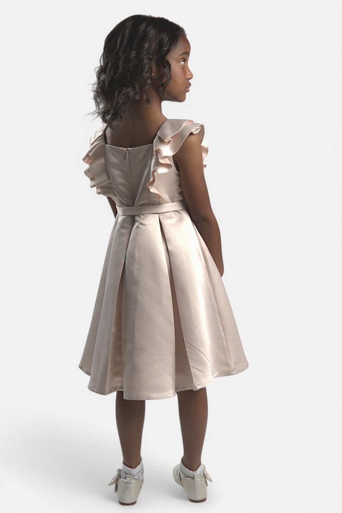 Mi Regalia Dresses Bella Stone Sleeveless Dress Bella Dress Stone: Chic &amp; Comfy Kids Dress | MI REGALIA