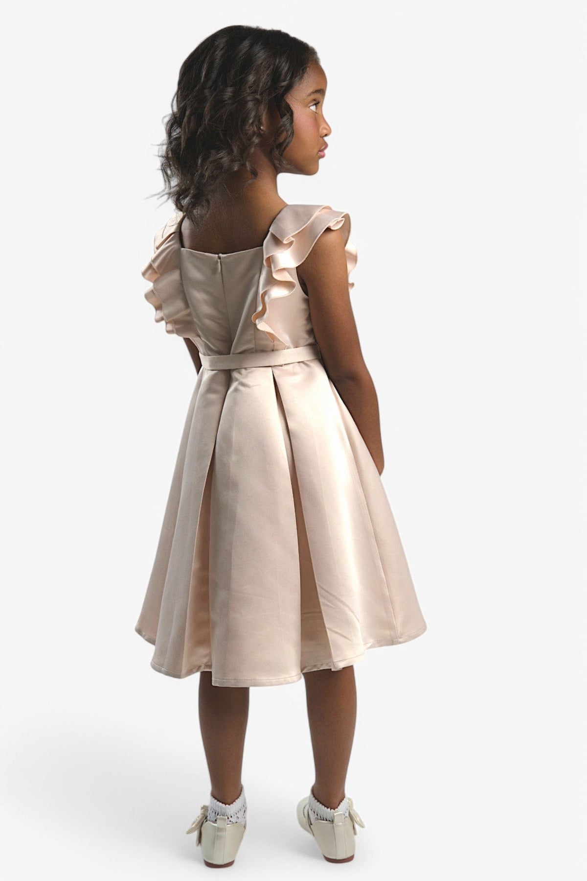 Mi Regalia Dresses Bella Stone Sleeveless Dress Bella Dress Stone: Chic &amp; Comfy Kids Dress | MI REGALIA