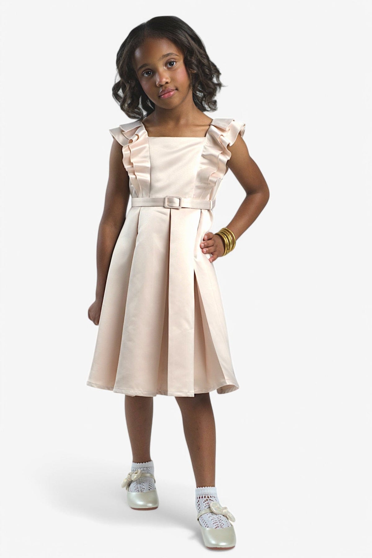 Mi Regalia Dresses Bella Stone Sleeveless Dress Bella Dress Stone: Chic &amp; Comfy Kids Dress | MI REGALIA
