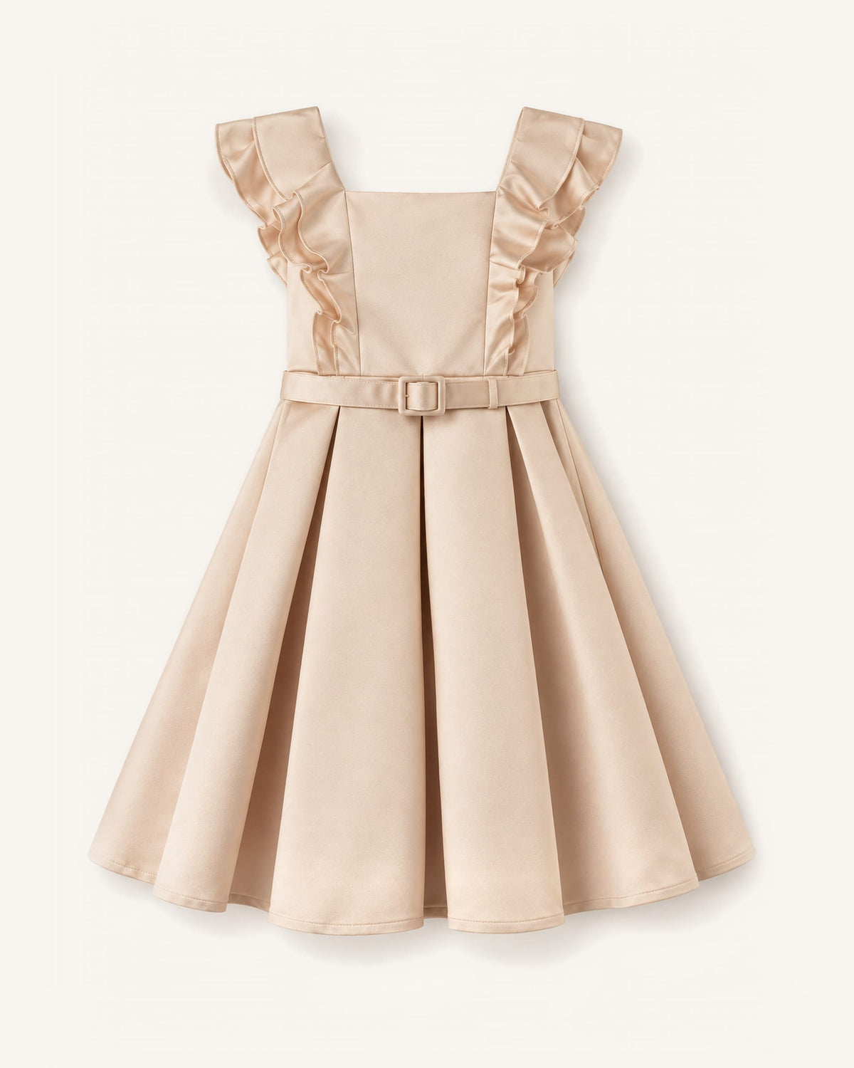 Mi Regalia Dresses Bella Stone Sleeveless Dress for Girls Neutral Sleeveless Dress for Girls | Mi Regalia