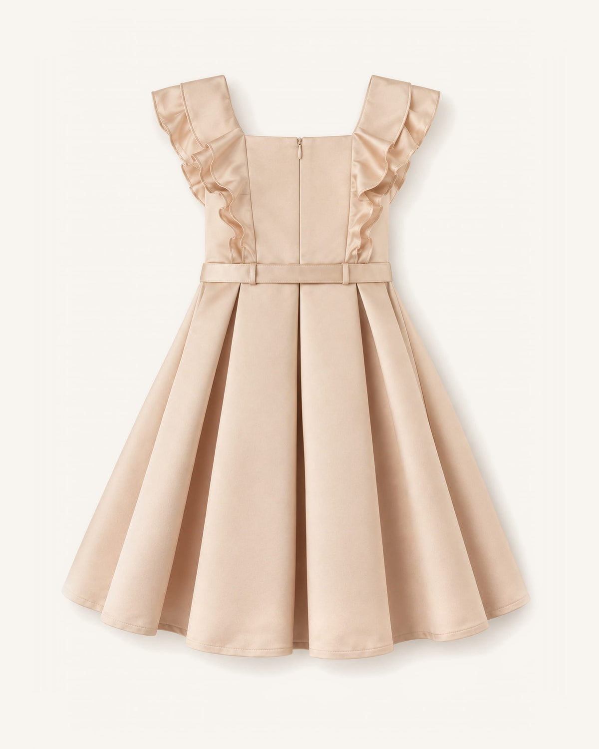 Mi Regalia Dresses Bella Stone Sleeveless Dress for Girls Neutral Sleeveless Dress for Girls | Mi Regalia