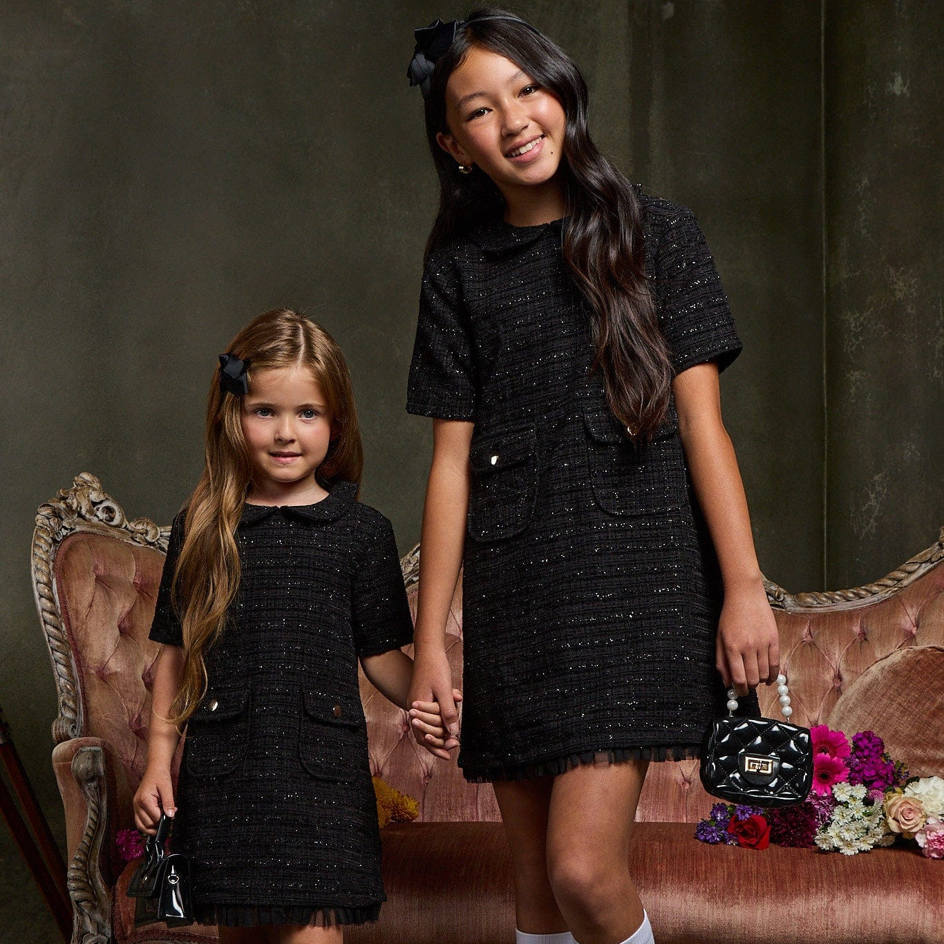 Colette Dress | Luxury Kids Black Knit Dress 8Y Colette Dress | Luxury Kids Black Knit Dress 8Y