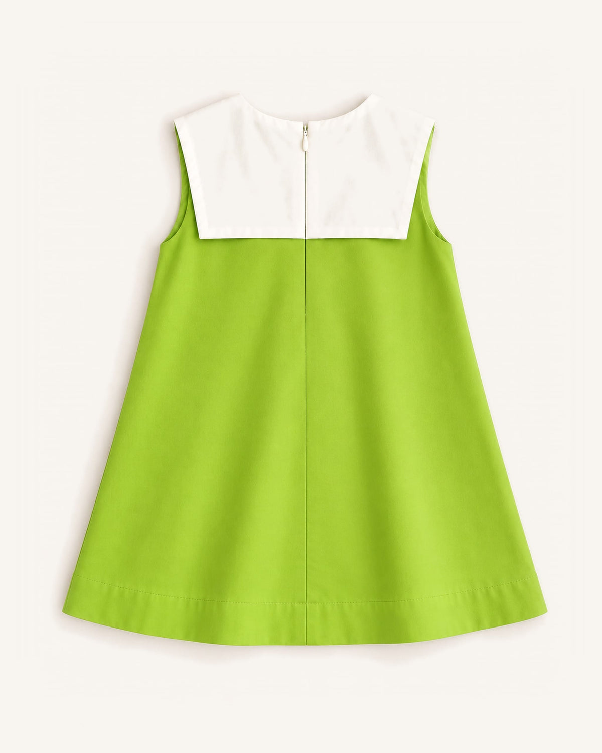 Mi Regalia Dresses Jane Lime Cotton Sailor Dress for Girls Lime Cotton Sailor Dress for Girls | Summer & Resort