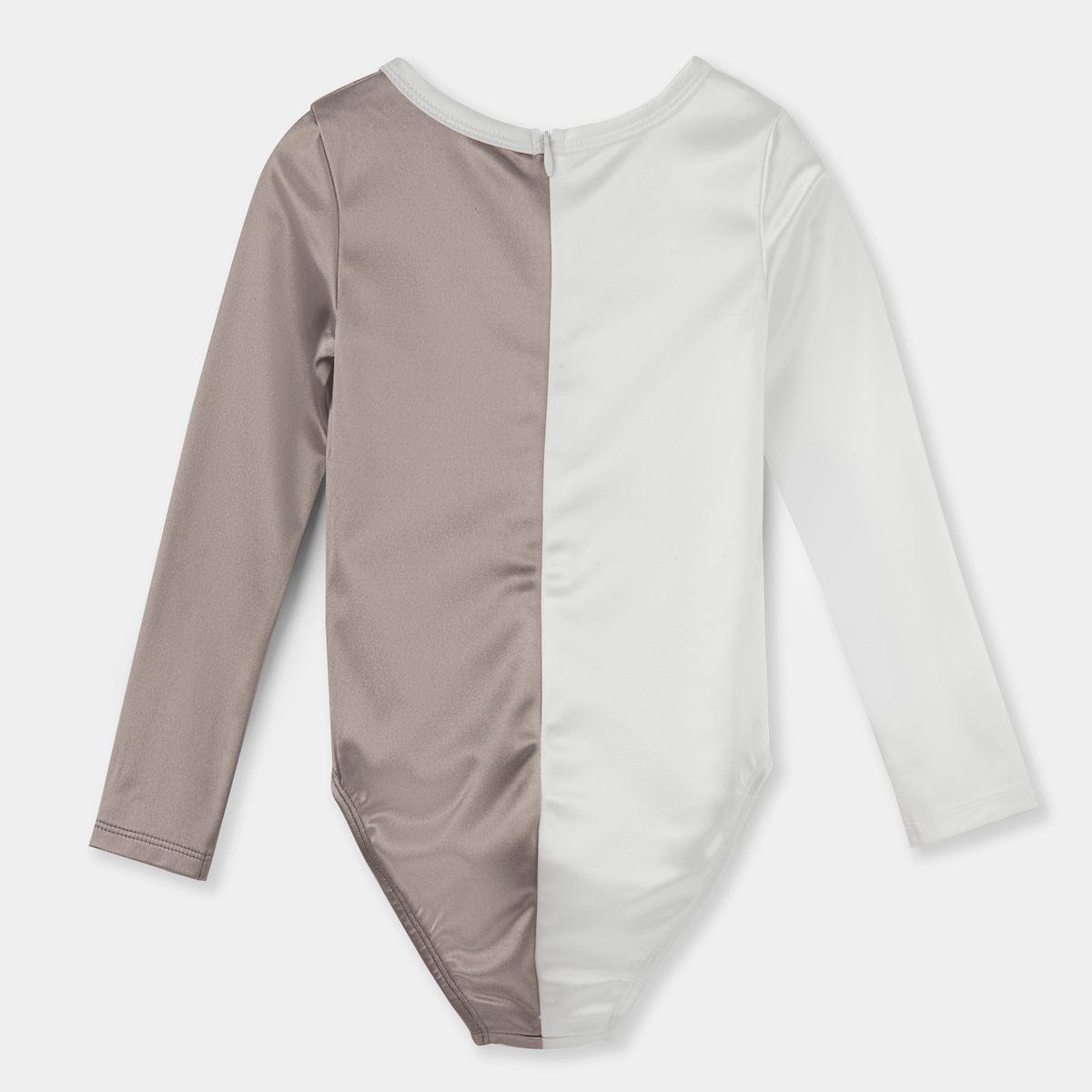 Mi Regalia Leotards Eleanor Grey & Cream Long Sleeve Leotard Eleanor Leotard Grey and Cream – Kidswear | MI REGALIA