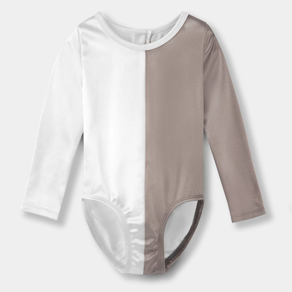 Mi Regalia Leotards Eleanor Grey & Cream Long Sleeve Leotard Eleanor Leotard Grey and Cream – Kidswear | MI REGALIA
