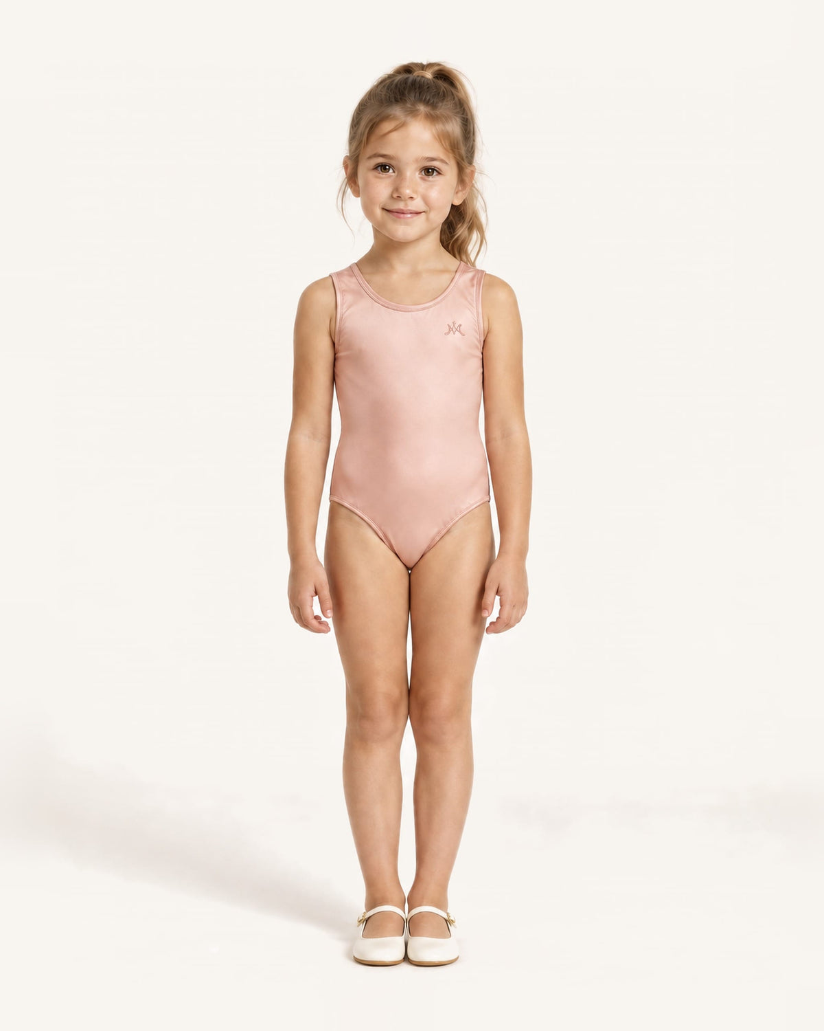 Mi Regalia Leotards Evelyn Pink Leotard for Girls Pink Ballet Leotard for Girls | Class & Recital | Mi Regalia