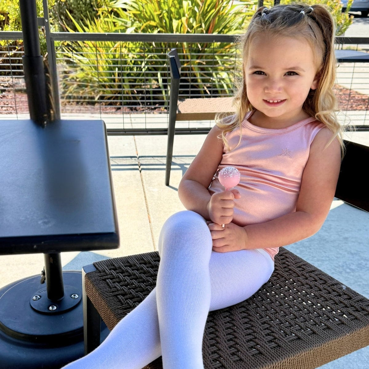 Mi Regalia Leotards Evelyn Pink Long Sleeve Leotard Evelyn Leotard Pink for Little Dancers | MI REGALIA Kidswear