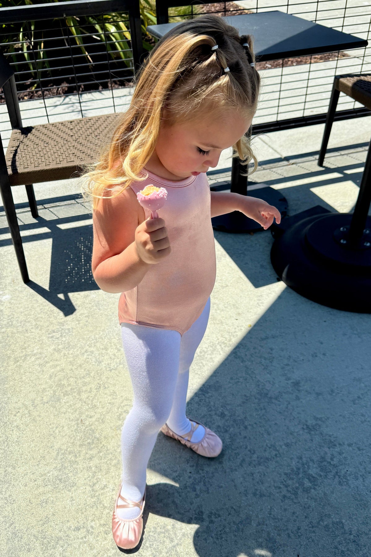 Mi Regalia Leotards Evelyn Pink Long Sleeve Leotard Evelyn Leotard Pink for Little Dancers | MI REGALIA Kidswear