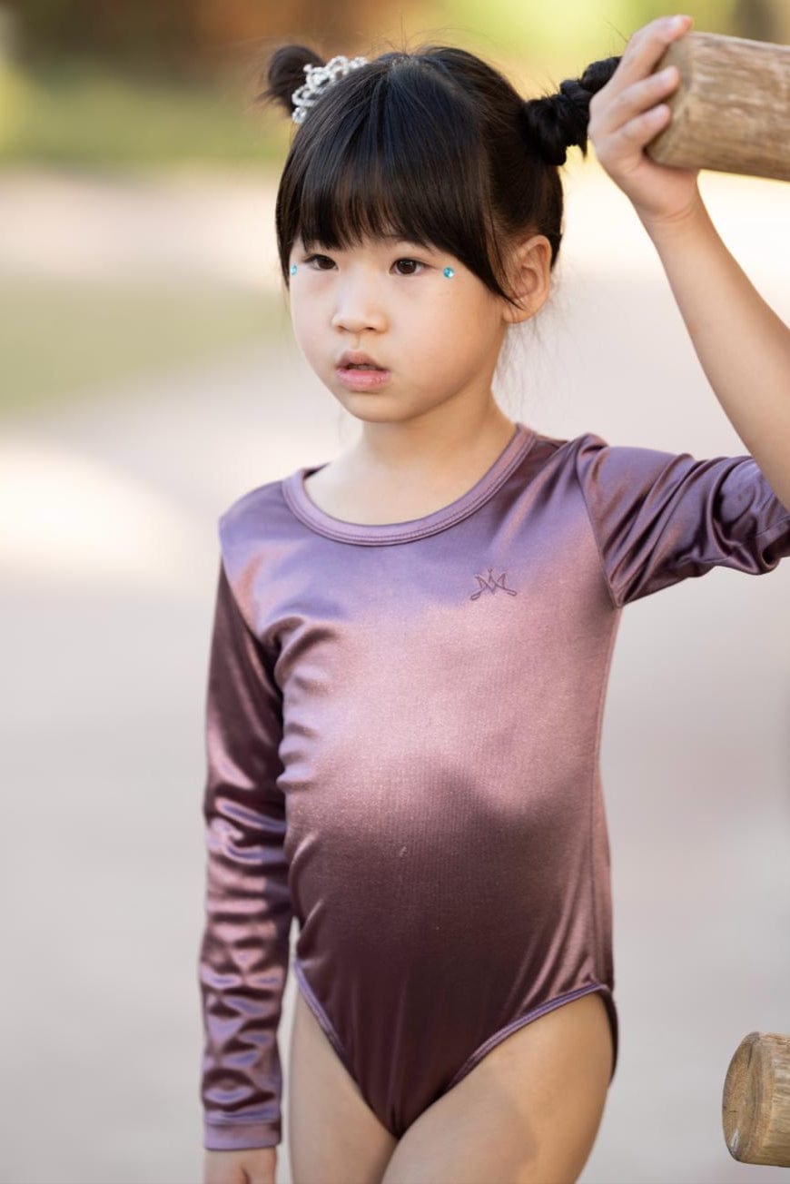 Mi Regalia Leotards Irene Purple Long Sleeve Leotard Irene Purple Long Sleeve Leotard