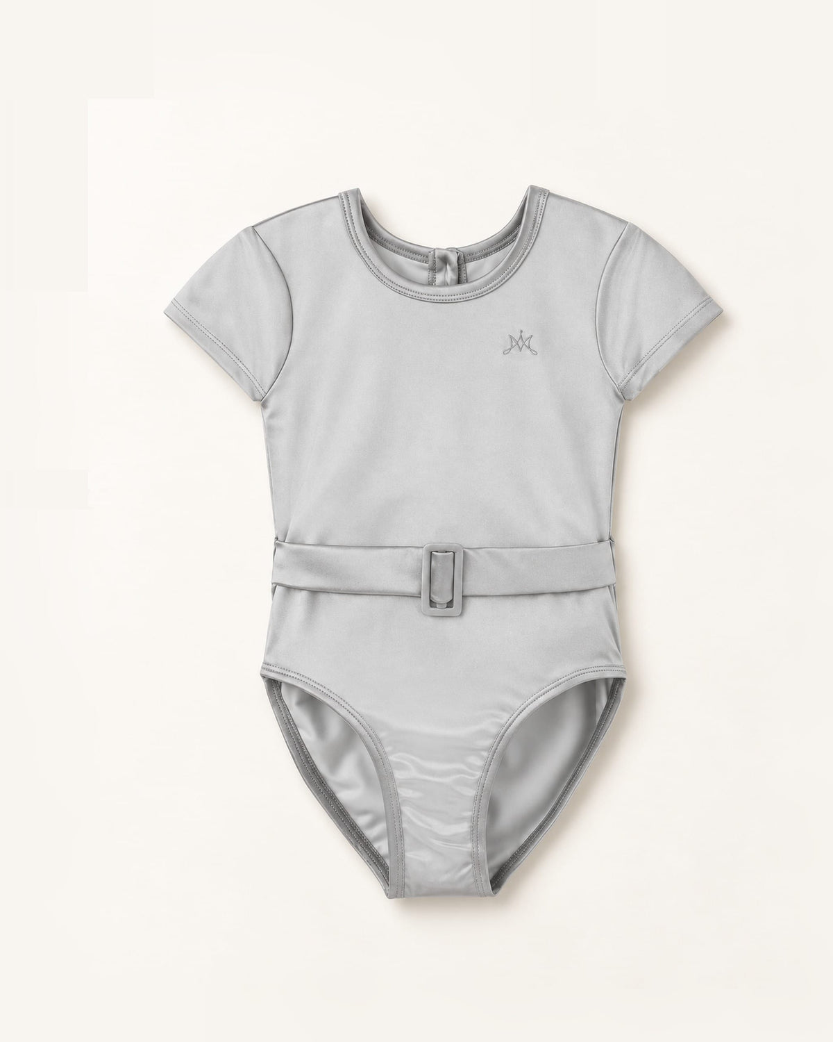 Mi Regalia Leotards Louise Silver Metallic Leotard for Girls Silver Metallic Leotard for Girls | Dance & Gym | Mi Regalia