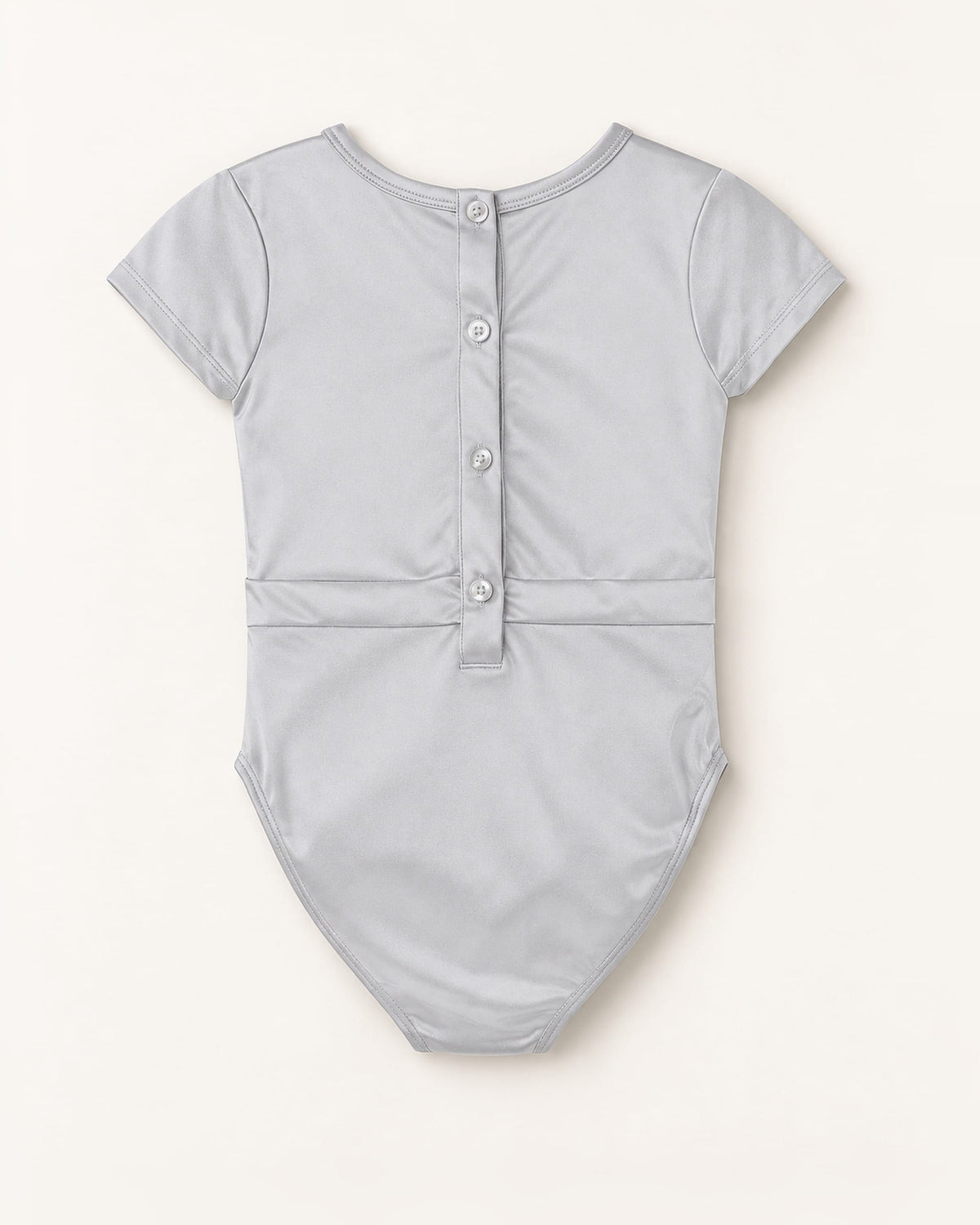 Mi Regalia Leotards Louise Silver Metallic Leotard for Girls Silver Metallic Leotard for Girls | Dance & Gym | Mi Regalia