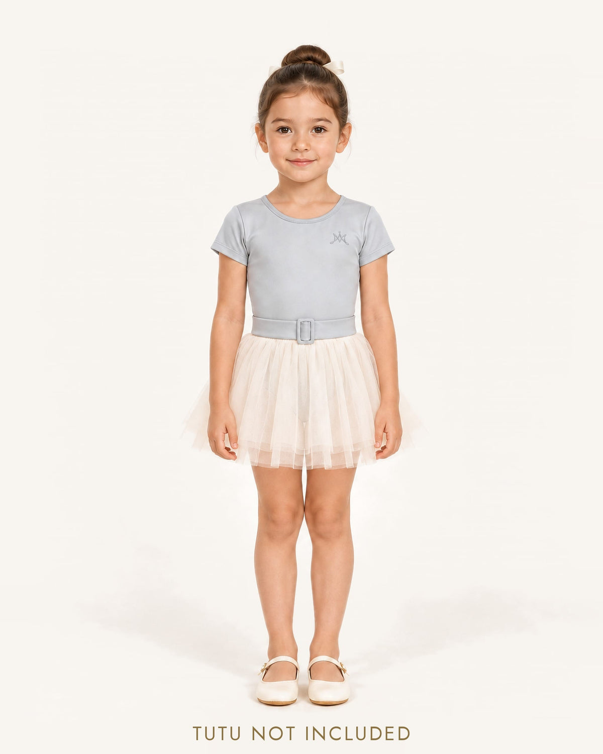 Mi Regalia Leotards Louise Silver Metallic Leotard for Girls Silver Metallic Leotard for Girls | Dance & Gym | Mi Regalia