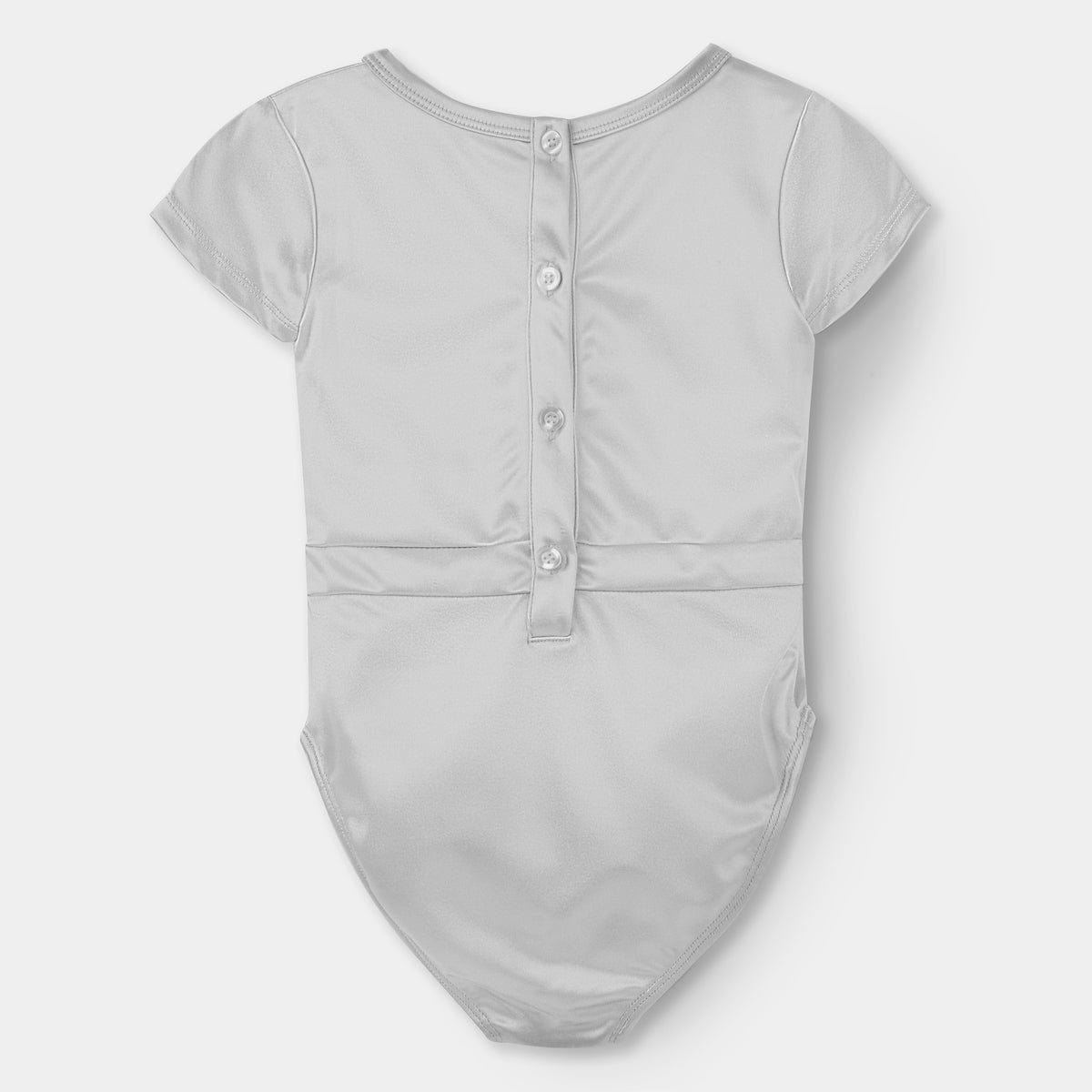 Mi Regalia Leotards Louise Silver Metallic Leotard Louise Leotard Silver Metallic - Shining Star | MI REGALIA Kidswear