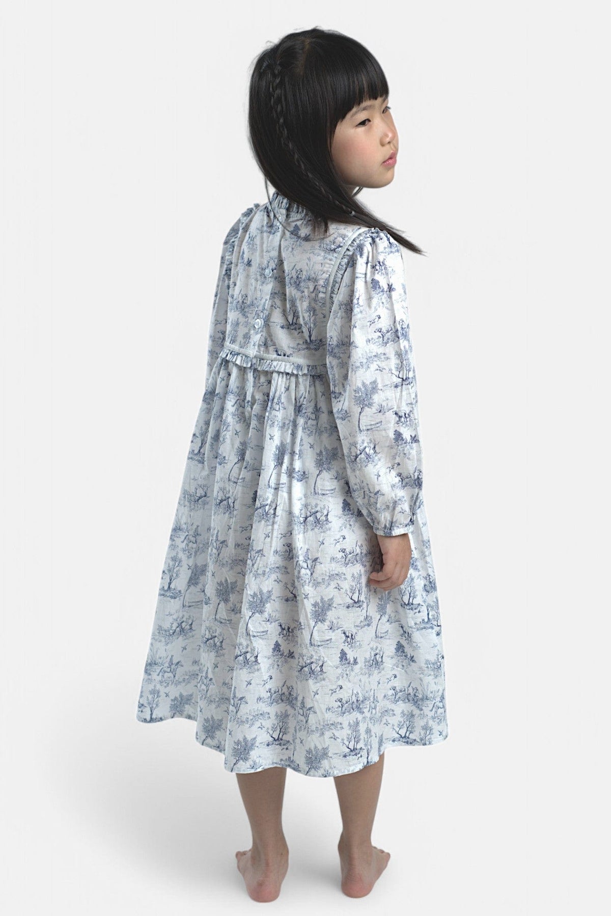 Mi Regalia Nightgowns Ethel Blue &amp; White Print Nightgown Ethel Blue &amp; White Print Nightgown