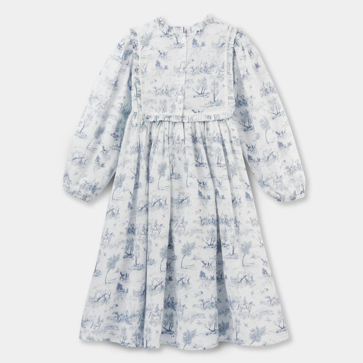Mi Regalia Nightgowns Ethel Blue &amp; White Print Nightgown Ethel Blue &amp; White Print Nightgown