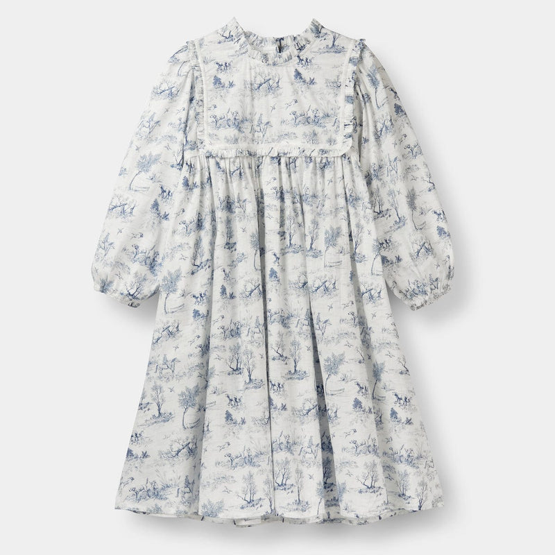 Mi Regalia Nightgowns Ethel Blue & White Print Nightgown Ethel Blue & White Print Nightgown