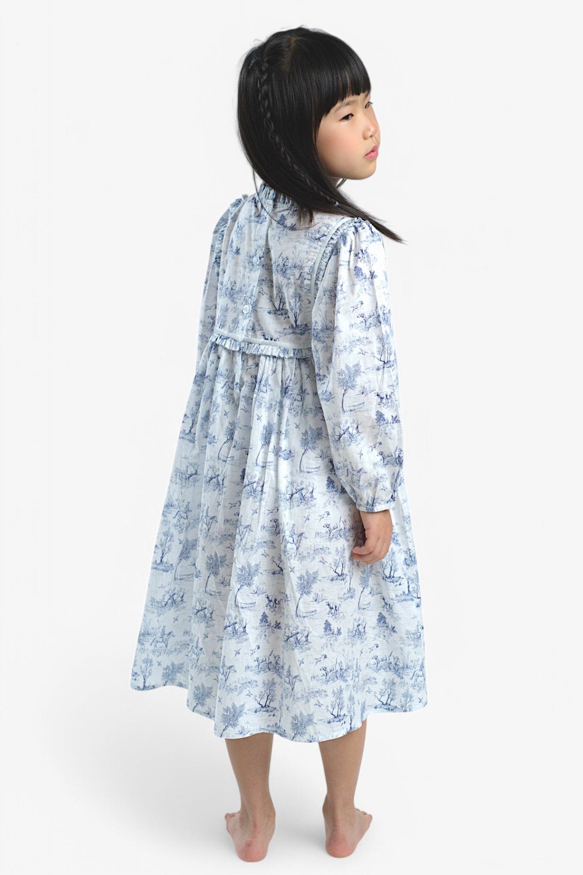Mi Regalia Nightgowns Ethel Blue &amp; White Print Nightgown Ethel Blue &amp; White Print Nightgown