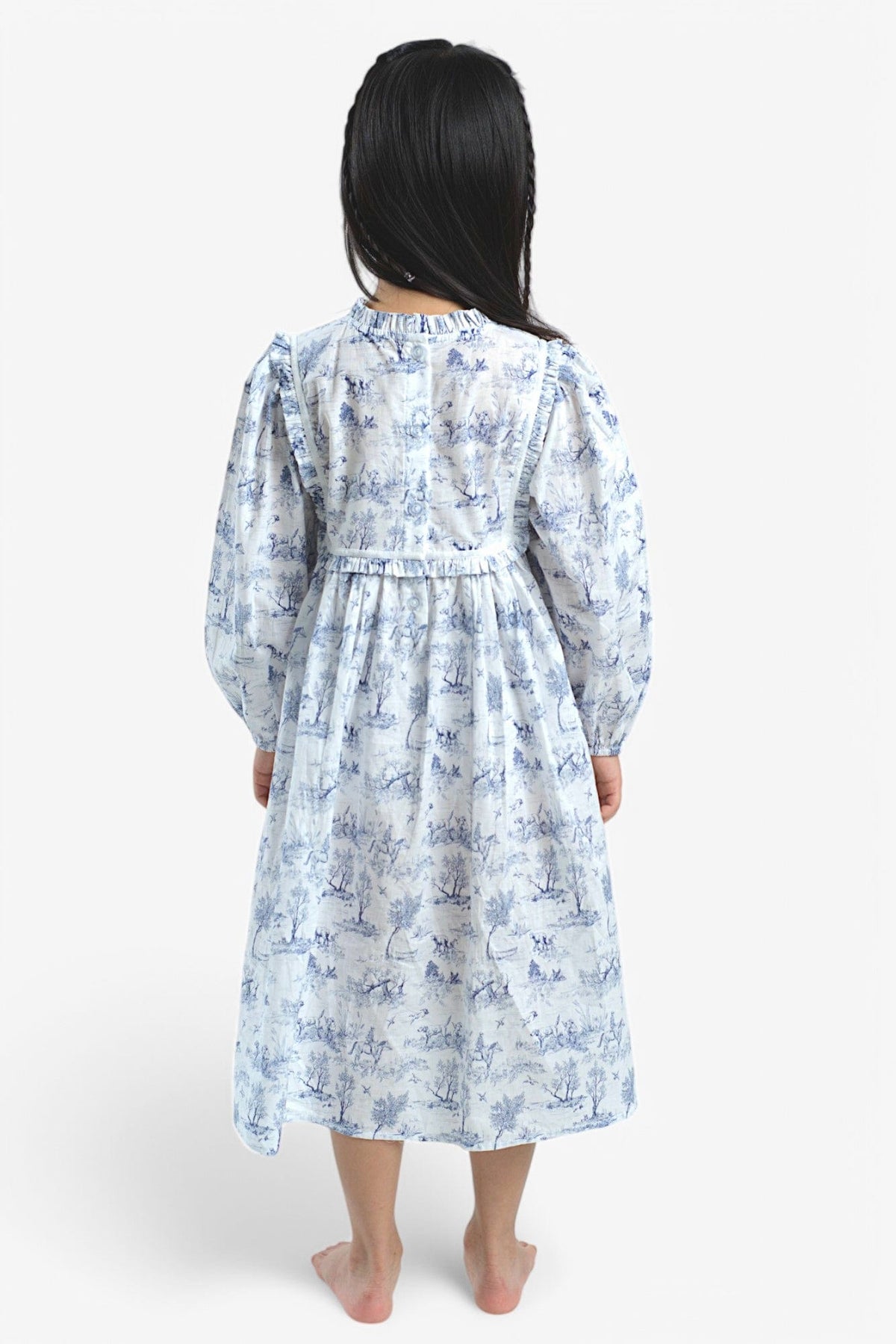 Mi Regalia Nightgowns Ethel Blue &amp; White Print Nightgown Ethel Blue &amp; White Print Nightgown