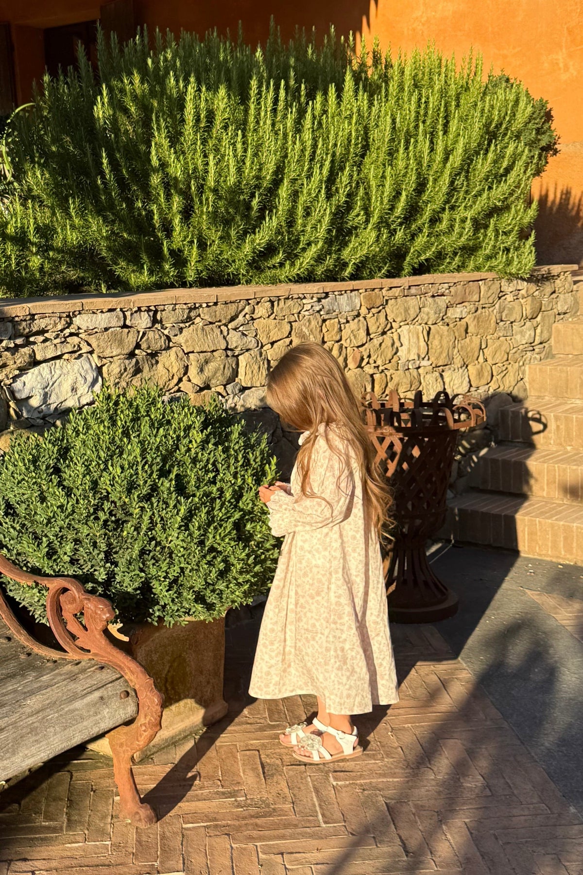 Mi Regalia Nightgowns Rose Blush &amp; Cream Cotton Nightgown Rose Girls Nightgown Blush &amp; Cream for Kids | Mi Regalia