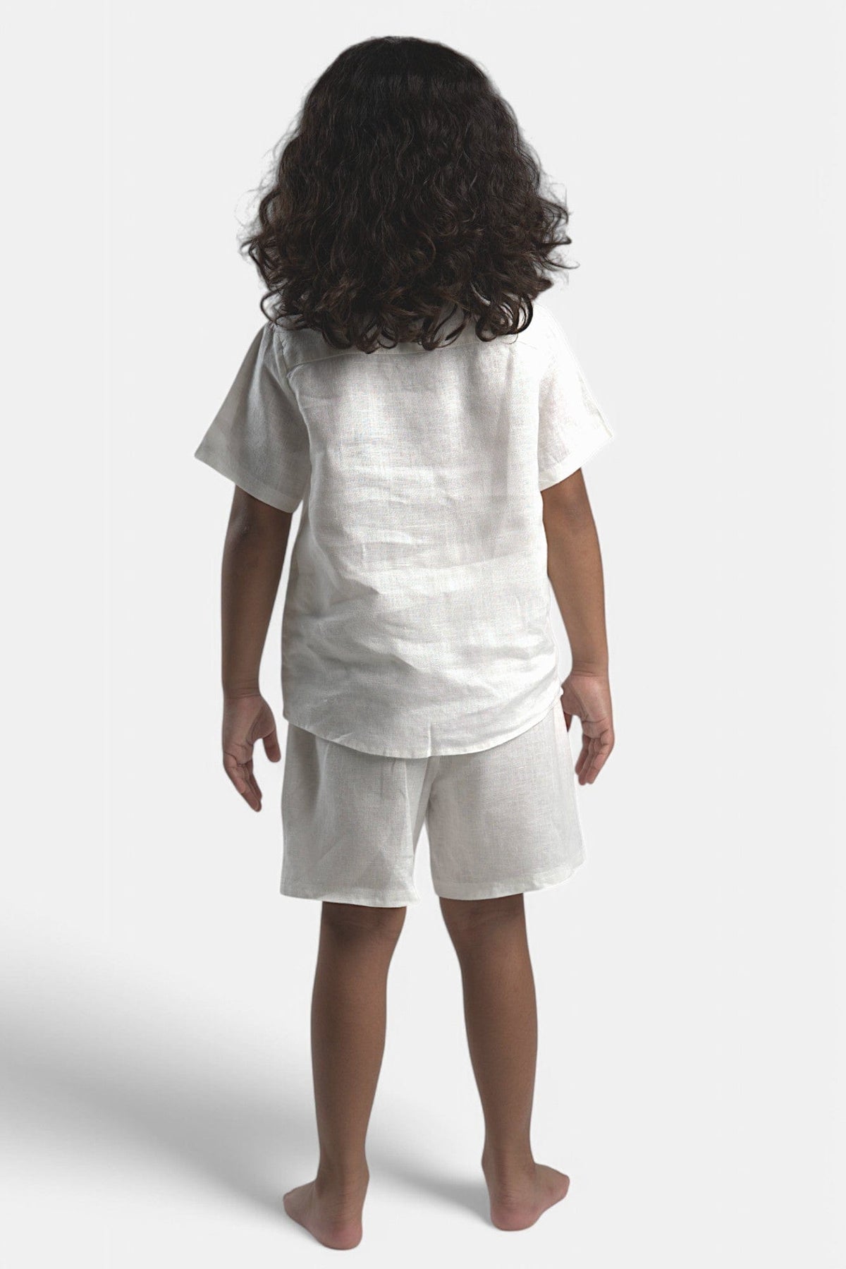Mi Regalia Pajamas Dewey Cream Ultra-Soft Linen Pajama Set Dewey Kids Pajamas Cream - Cozy Linen Kids Sleepwear | MI REGALIA