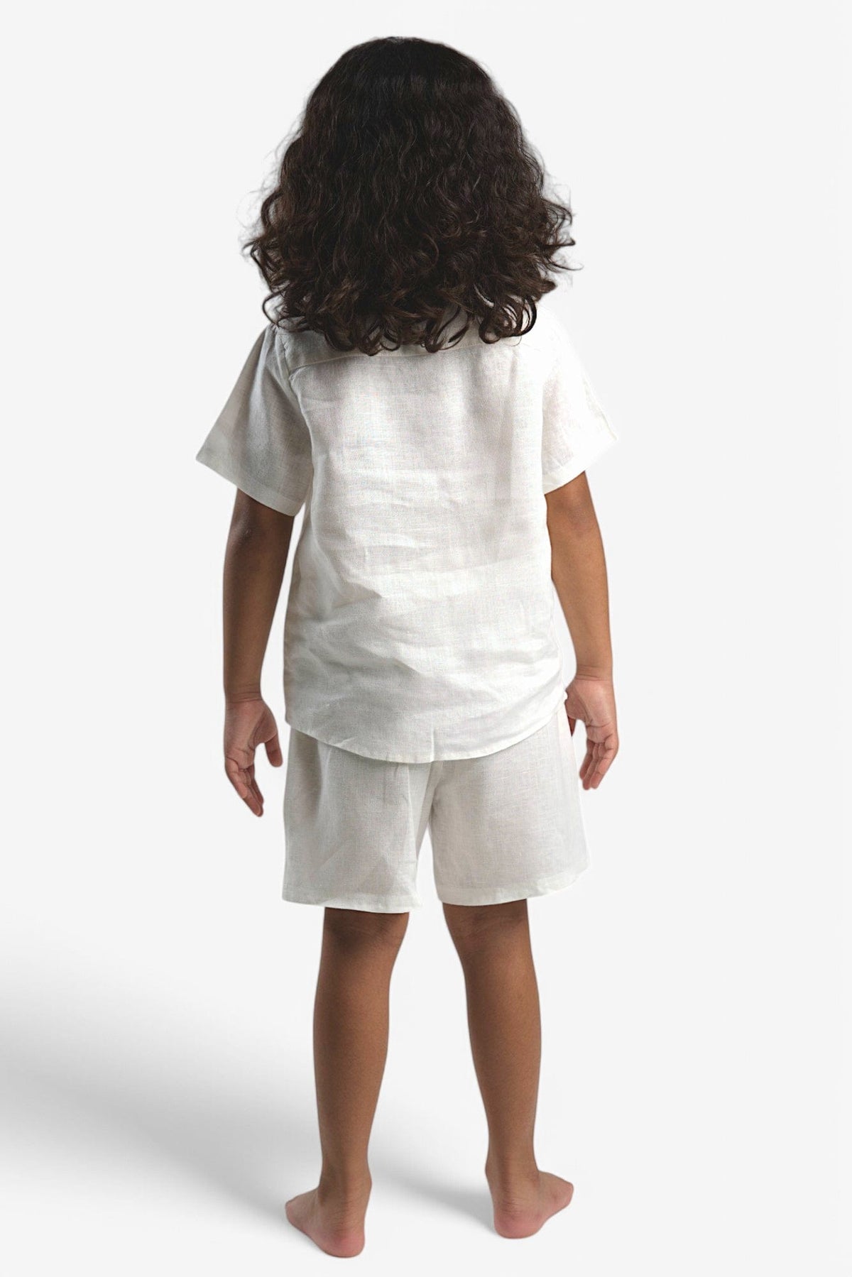 Mi Regalia Pajamas Dewey Cream Ultra-Soft Linen Pajama Set Dewey Kids Pajamas Cream - Cozy Linen Kids Sleepwear | MI REGALIA