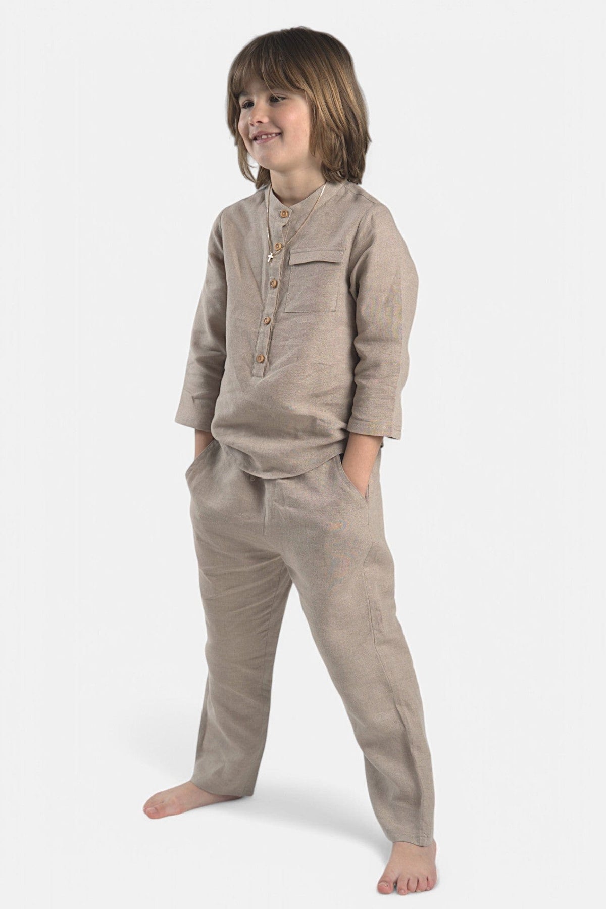 Mi Regalia Pajamas Dylan Stone Ultra-Soft Linen Pajama Set Dylan Stone Ultra-Soft Linen Pajama Set