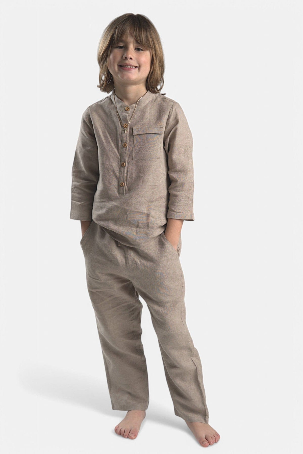 Mi Regalia Pajamas Dylan Stone Ultra-Soft Linen Pajama Set Dylan Stone Ultra-Soft Linen Pajama Set