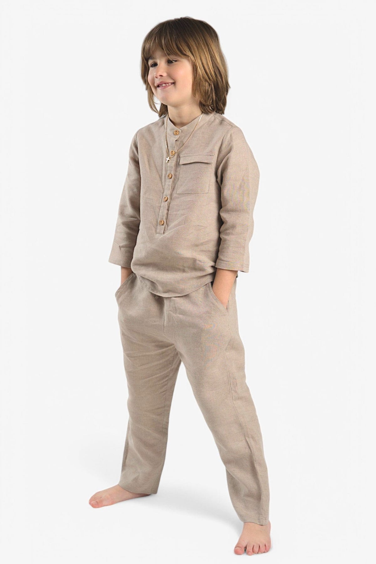Mi Regalia Pajamas Dylan Stone Ultra-Soft Linen Pajama Set Dylan Stone Ultra-Soft Linen Pajama Set