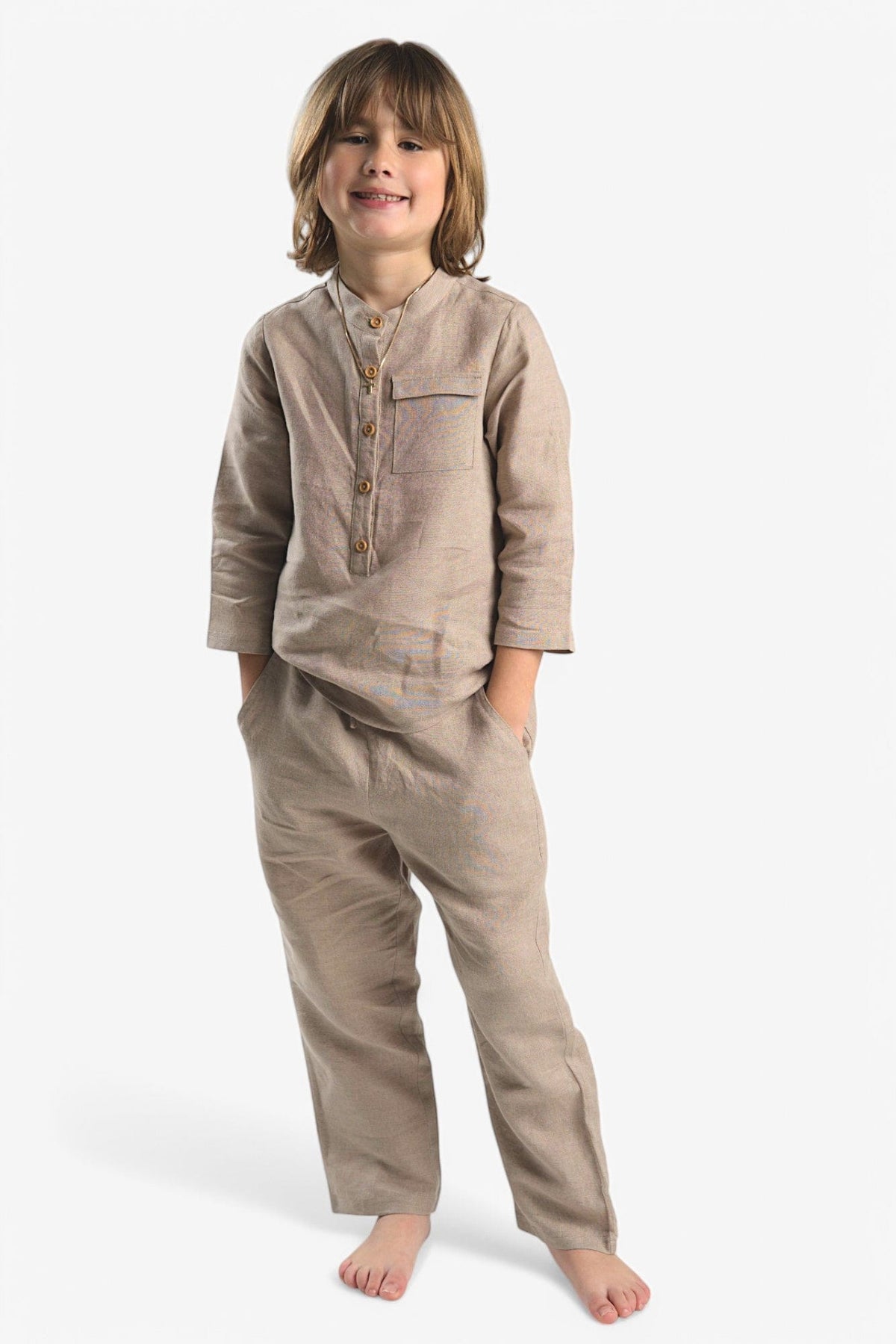 Mi Regalia Pajamas Dylan Stone Ultra-Soft Linen Pajama Set Dylan Stone Ultra-Soft Linen Pajama Set