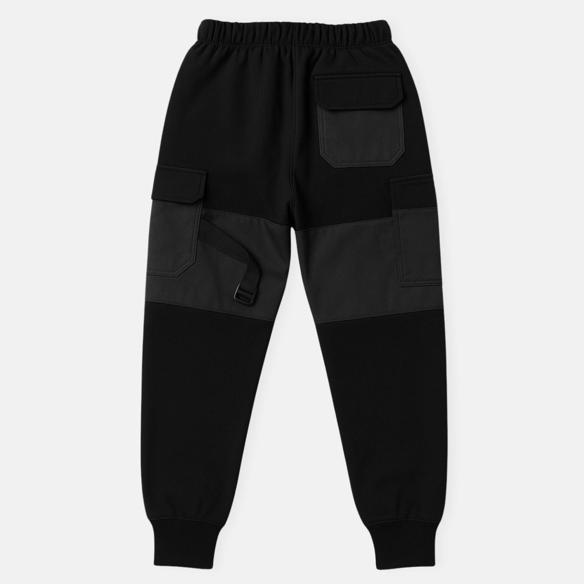 Mi Regalia Pants Black Cargo Jogger Pants – Luxury Kids Streetwear Joggers with Satin Panels &amp; Utility Pockets (Sizes 5Y–10Y) Black Cargo Joggers | Luxury Kids Streetwear Pants