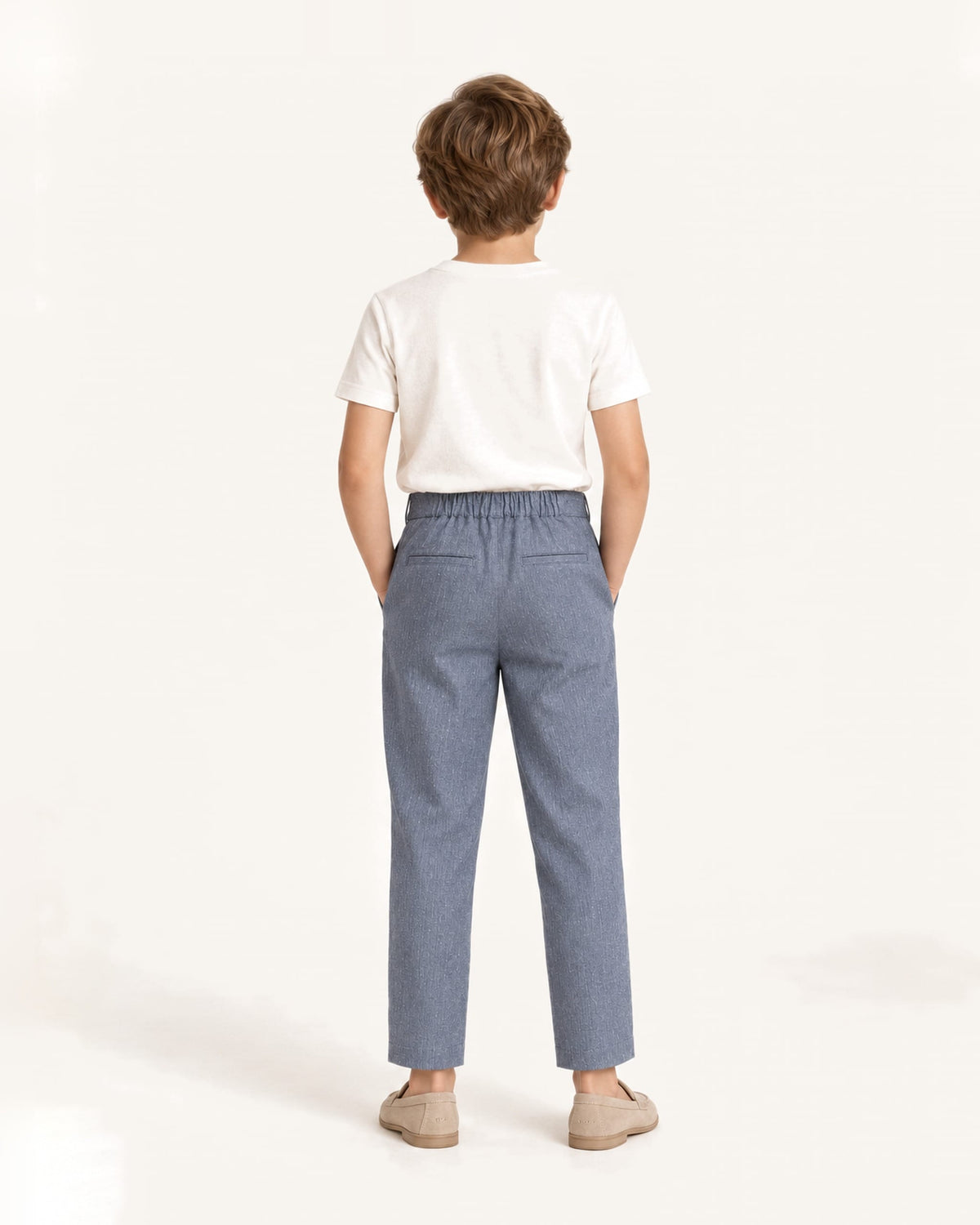 Mi Regalia Pants Darcy Ultra-Soft Slate Blue Linen Trousers Darcy Ultra Soft Blue Linen Trousers | Mi Regalia