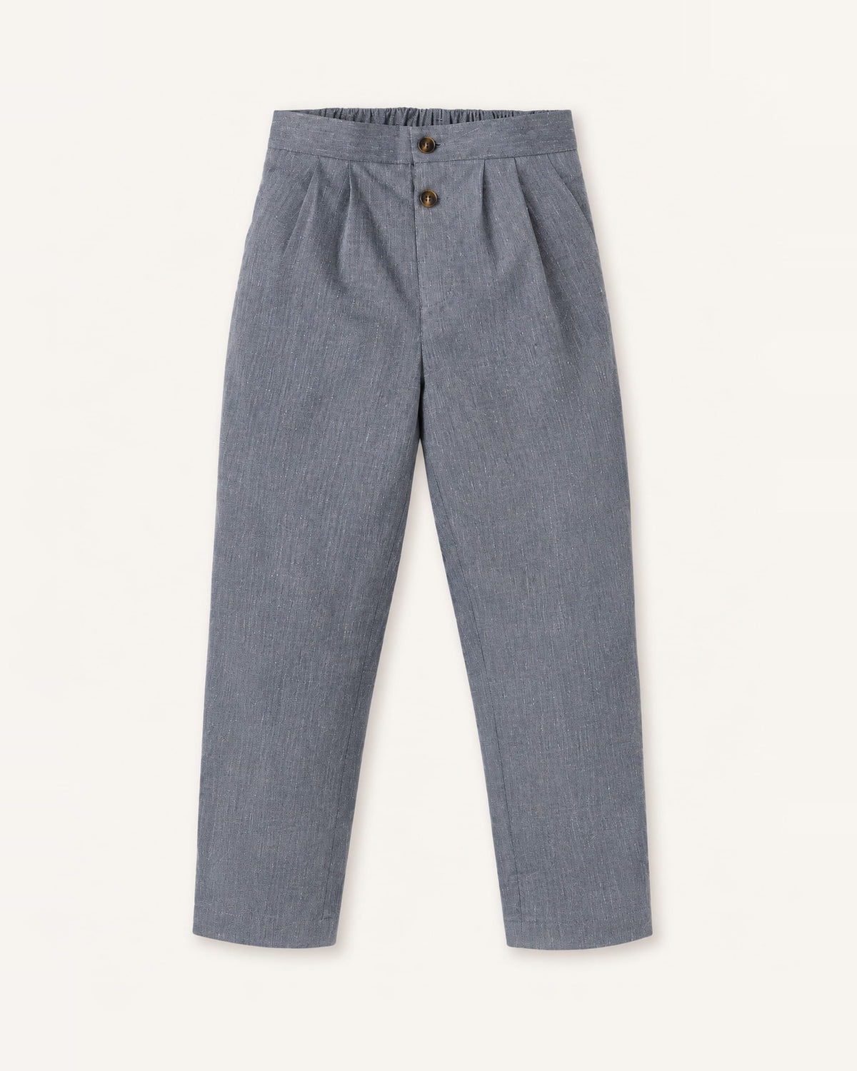 Mi Regalia Pants Darcy Ultra-Soft Slate Blue Linen Trousers Darcy Ultra Soft Blue Linen Trousers | Mi Regalia