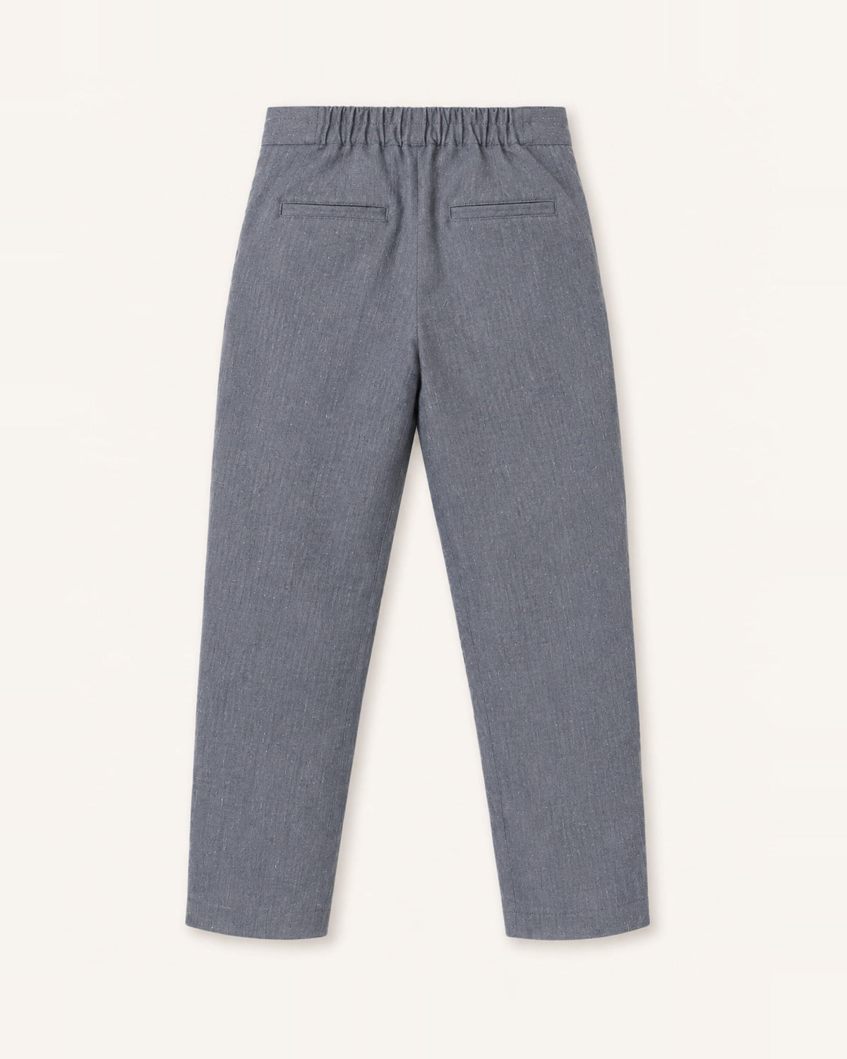 Mi Regalia Pants Darcy Ultra-Soft Slate Blue Linen Trousers Darcy Ultra Soft Blue Linen Trousers | Mi Regalia