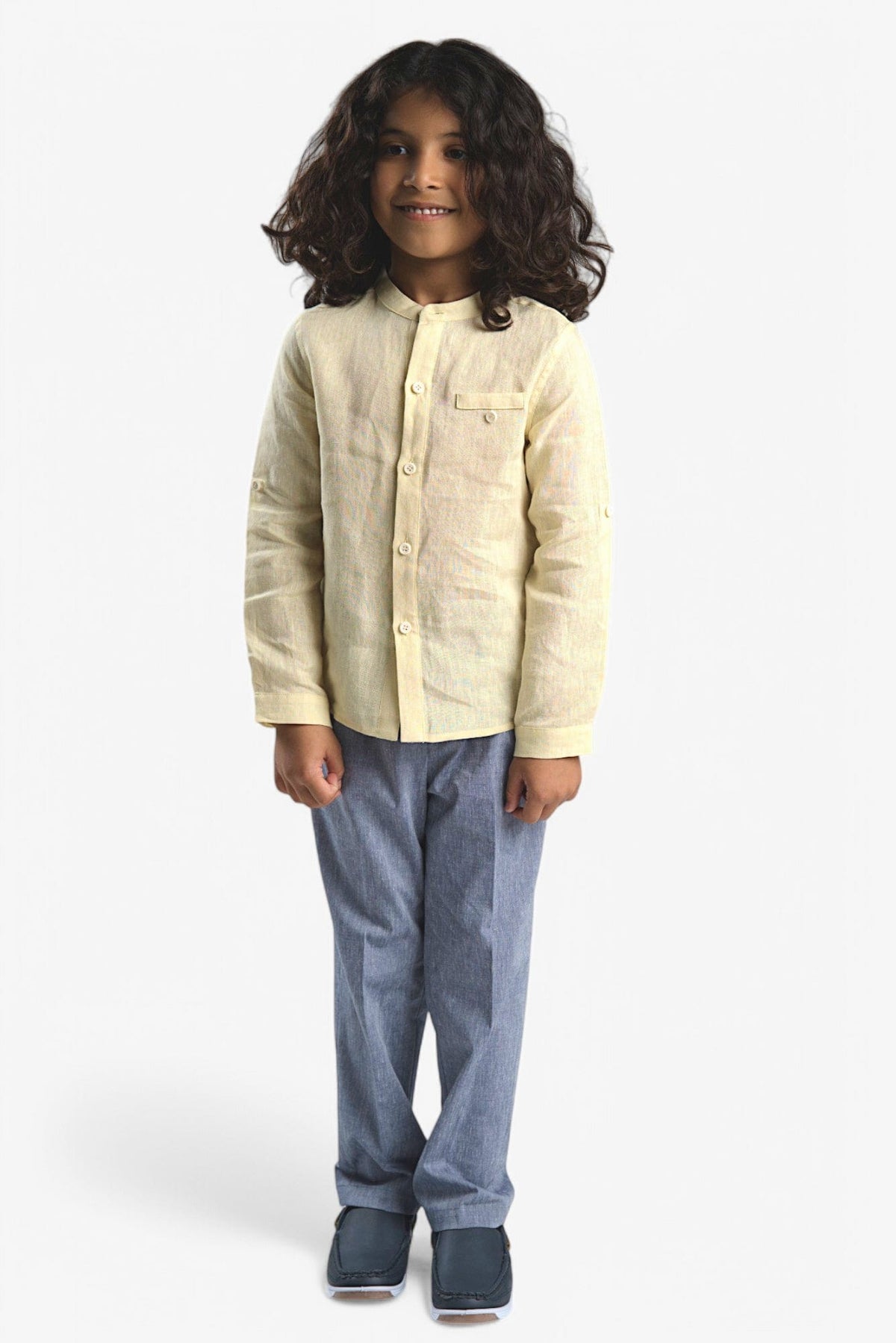 Mi Regalia Pants Darcy Ultra-Soft Slate Blue Linen Trousers Darcy Ultra-Soft Slate Blue Linen Trousers