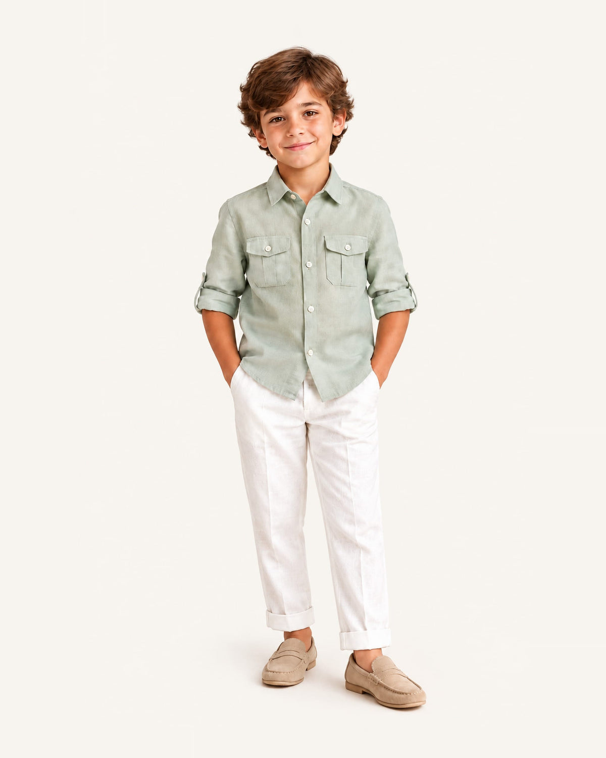 Mi Regalia Pants Finn Ultra-Soft White Trousers Finn Ultra Soft Linen Trousers in white | Mi Regalia