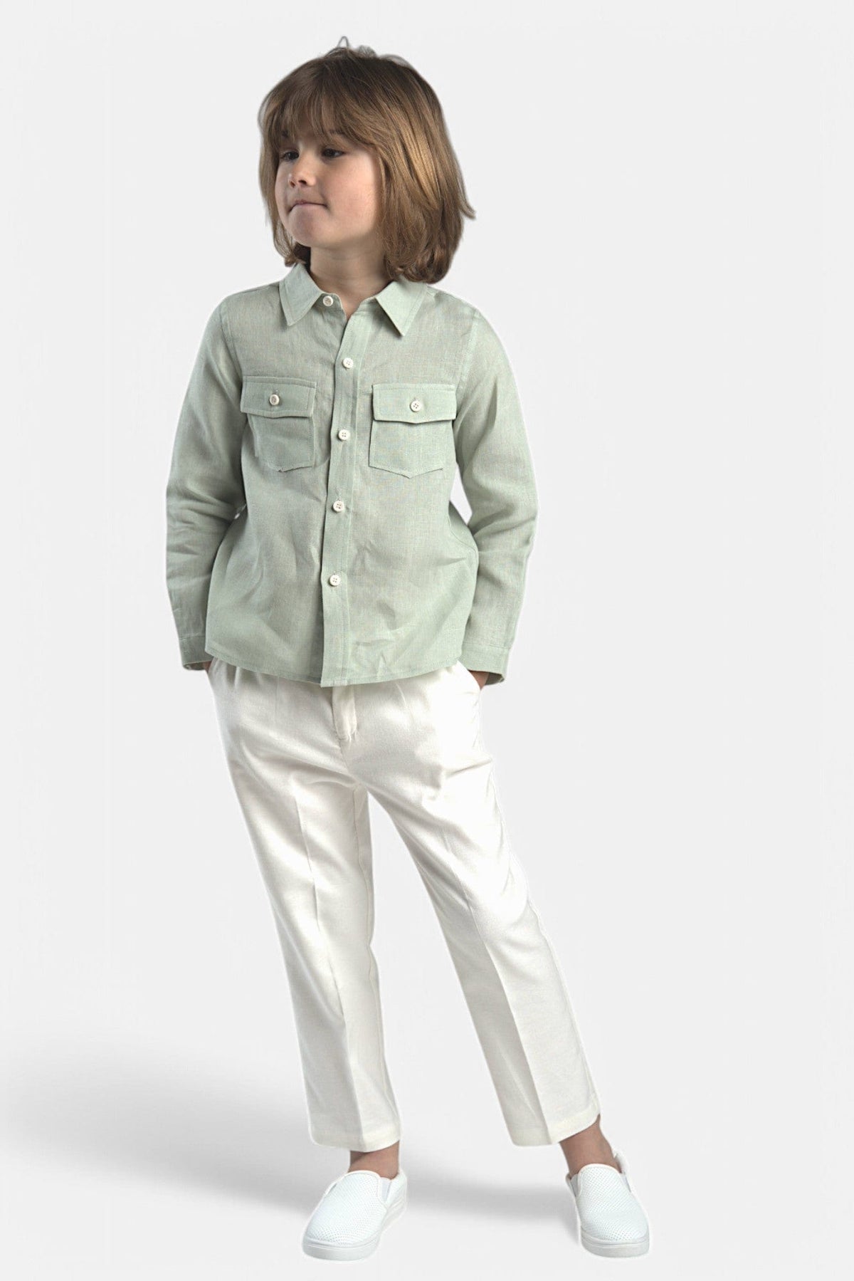 Mi Regalia Pants Finn Ultra-Soft White Trousers Finn Ultra-Soft White Trousers