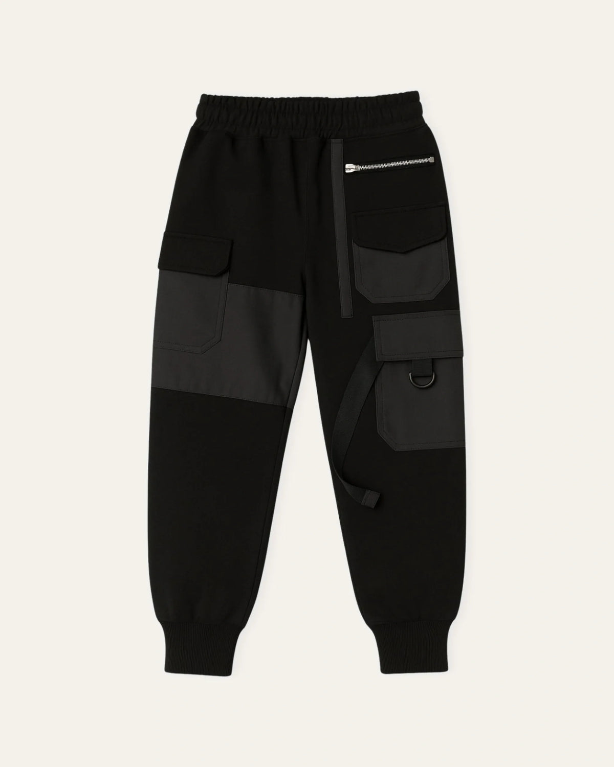Mi Regalia Pants Milo Black Cargo Jogger Pants Milo Black Cargo Joggers for Kids | School & City Days