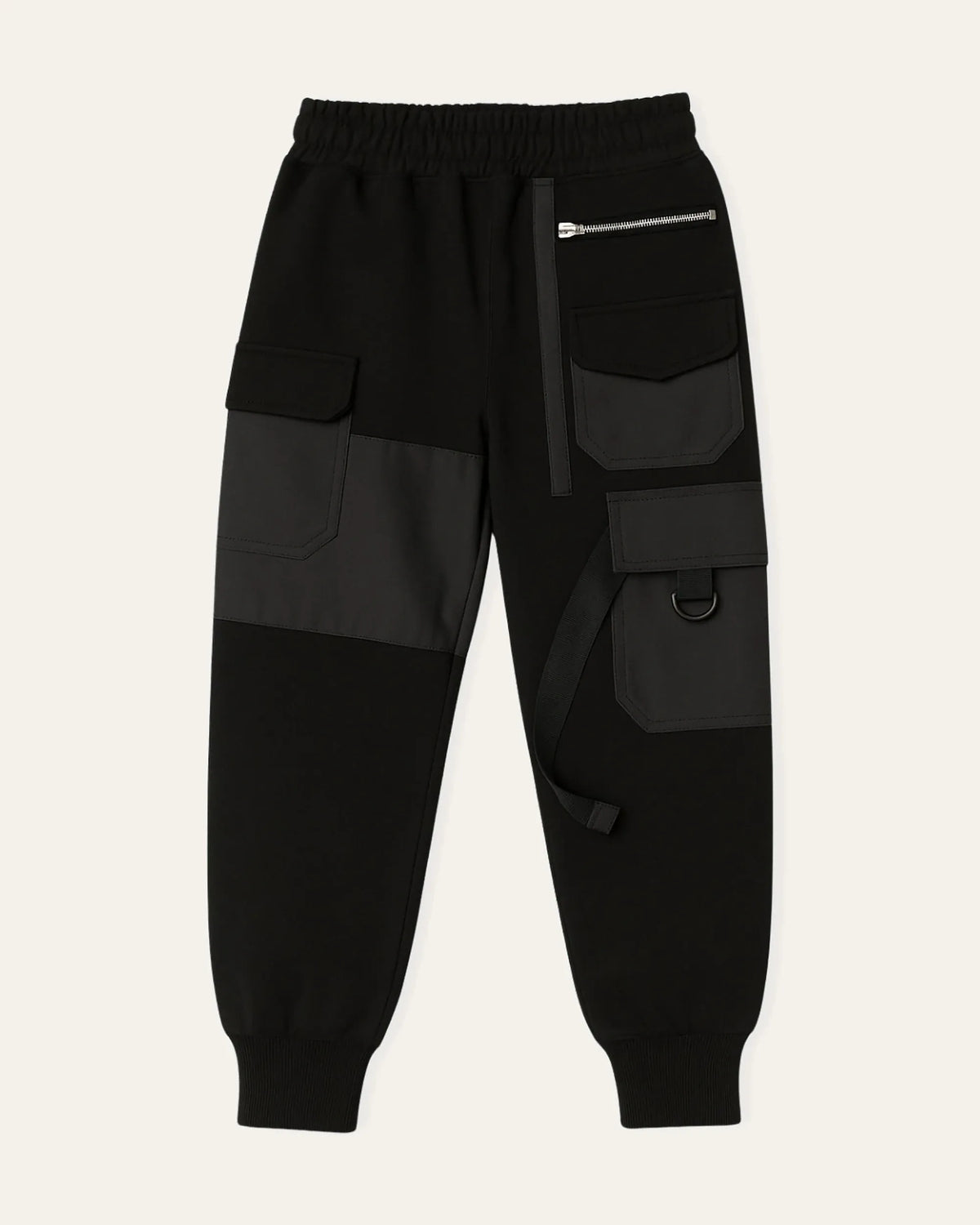 Mi Regalia Pants Milo Black Cargo Jogger Pants Milo Black Cargo Joggers for Kids | School & City Days