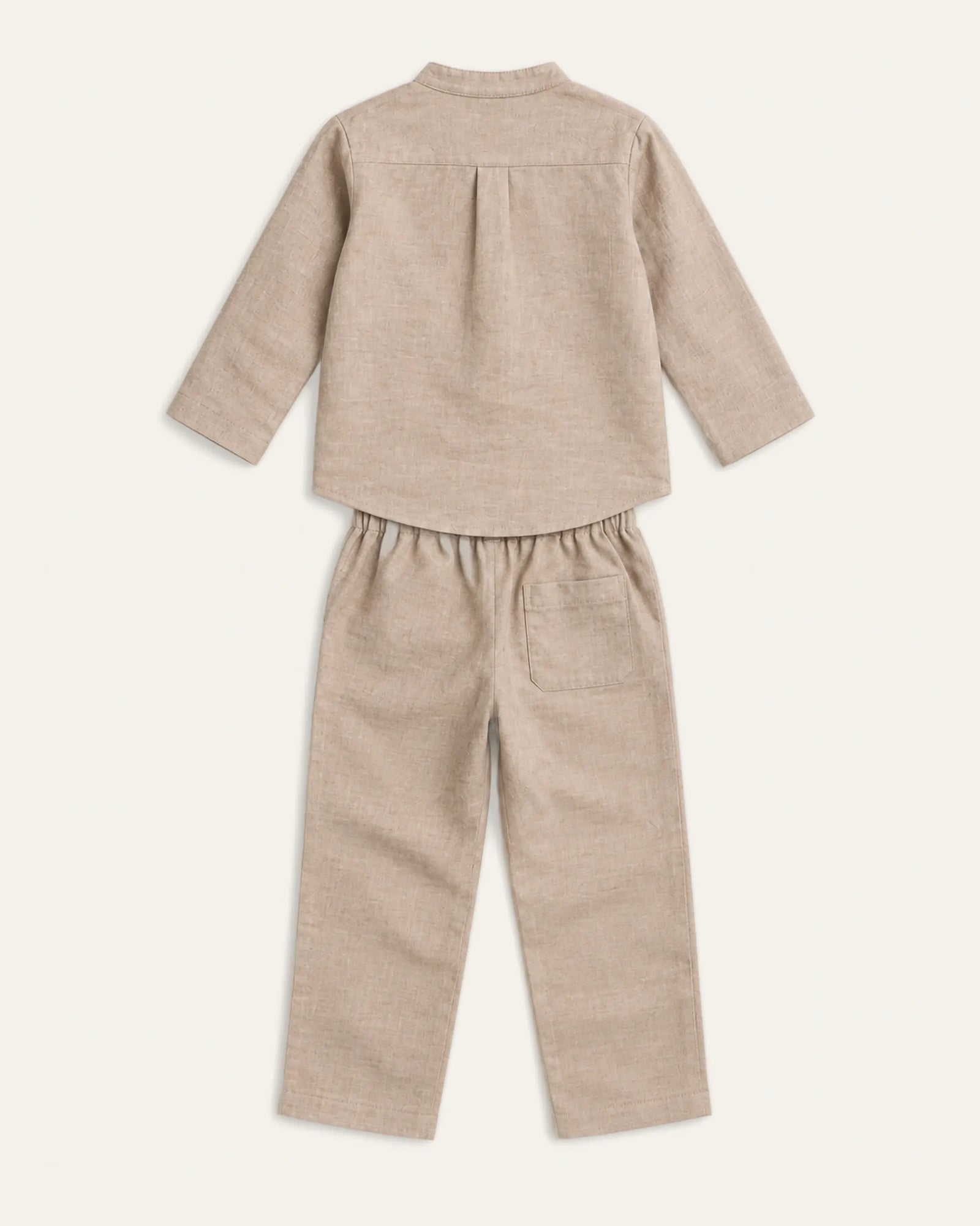 Mi Regalia Sets Dylan Linen Two-Piece Set Dylan Stone Linen Two-Piece Set for Boys | Vacation