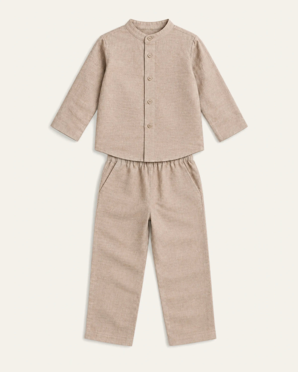 Mi Regalia Sets Dylan Linen Two-Piece Set Dylan Stone Linen Two-Piece Set for Boys | Vacation