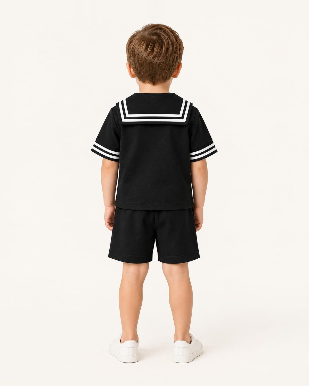 Mi Regalia Sets Langston Sailor Short Set Black Langston Sailor Short Set Black | Mi Regalia