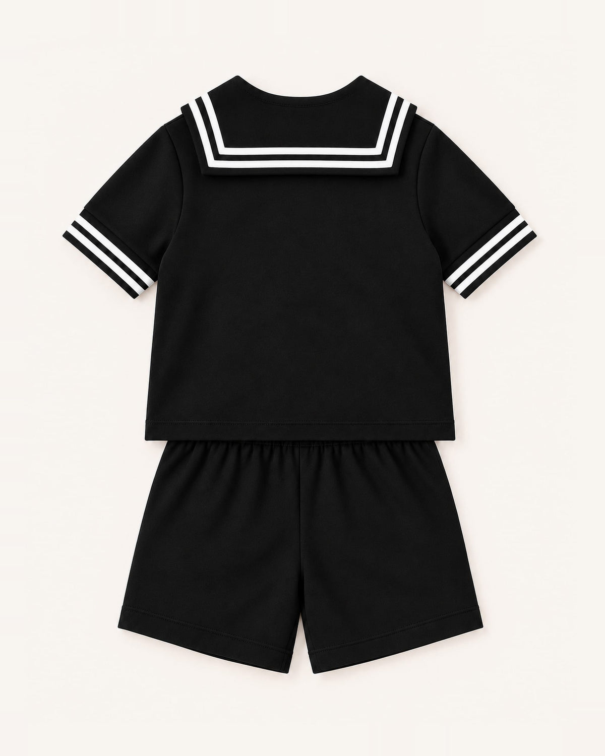 Mi Regalia Sets Langston Sailor Short Set Black Langston Sailor Short Set Black | Mi Regalia