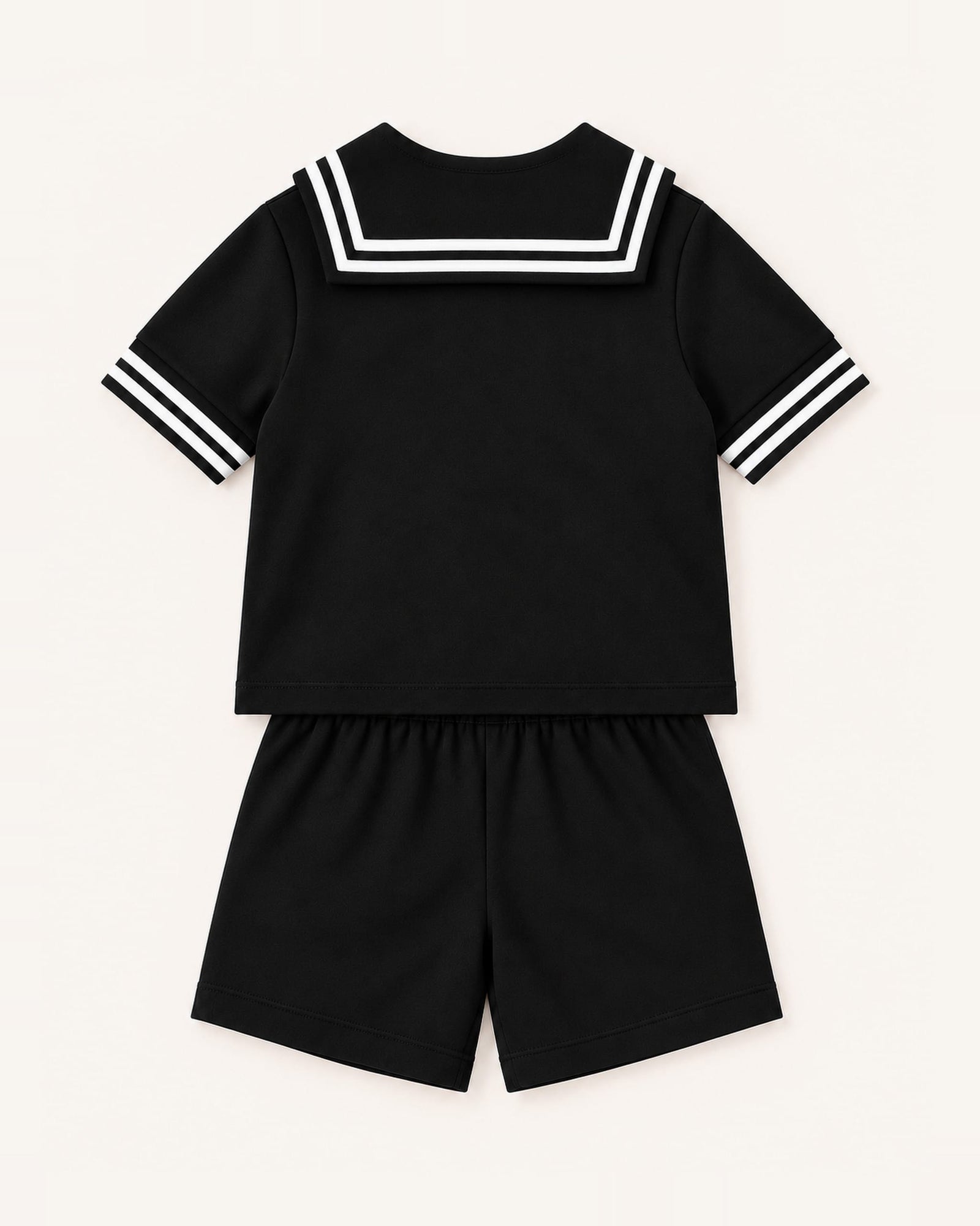 Mi Regalia Sets Langston Sailor Short Set Black Langston Sailor Short Set Black | Mi Regalia