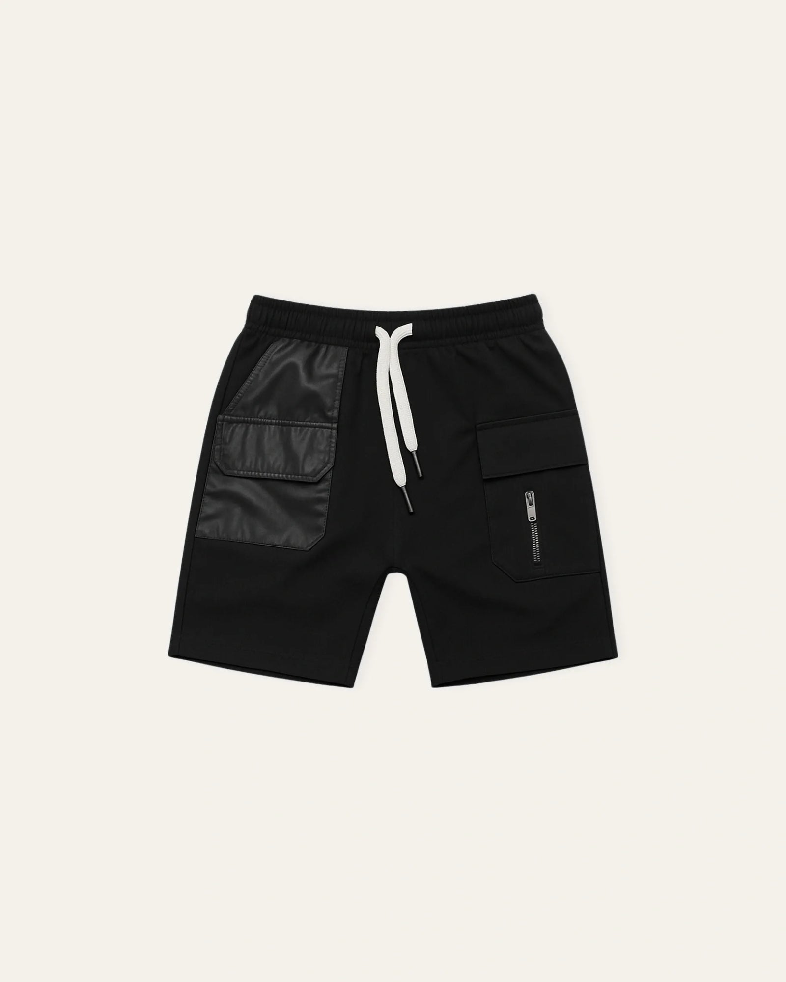Mi Regalia Shorts Aris Black Utility Drop-Crotch Shorts Aris Black Utility Cargo Shorts for Kids | Summer