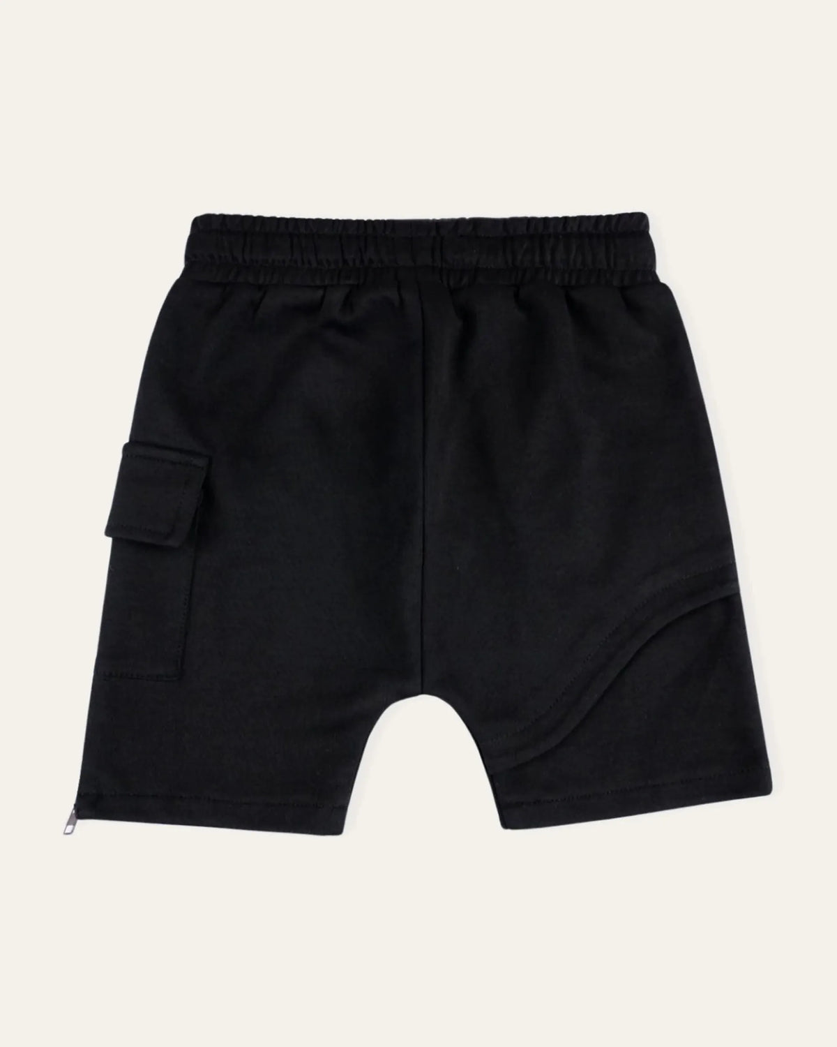 Mi Regalia Shorts Aris Black Utility Drop-Crotch Shorts Aris Black Utility Cargo Shorts for Kids | Summer